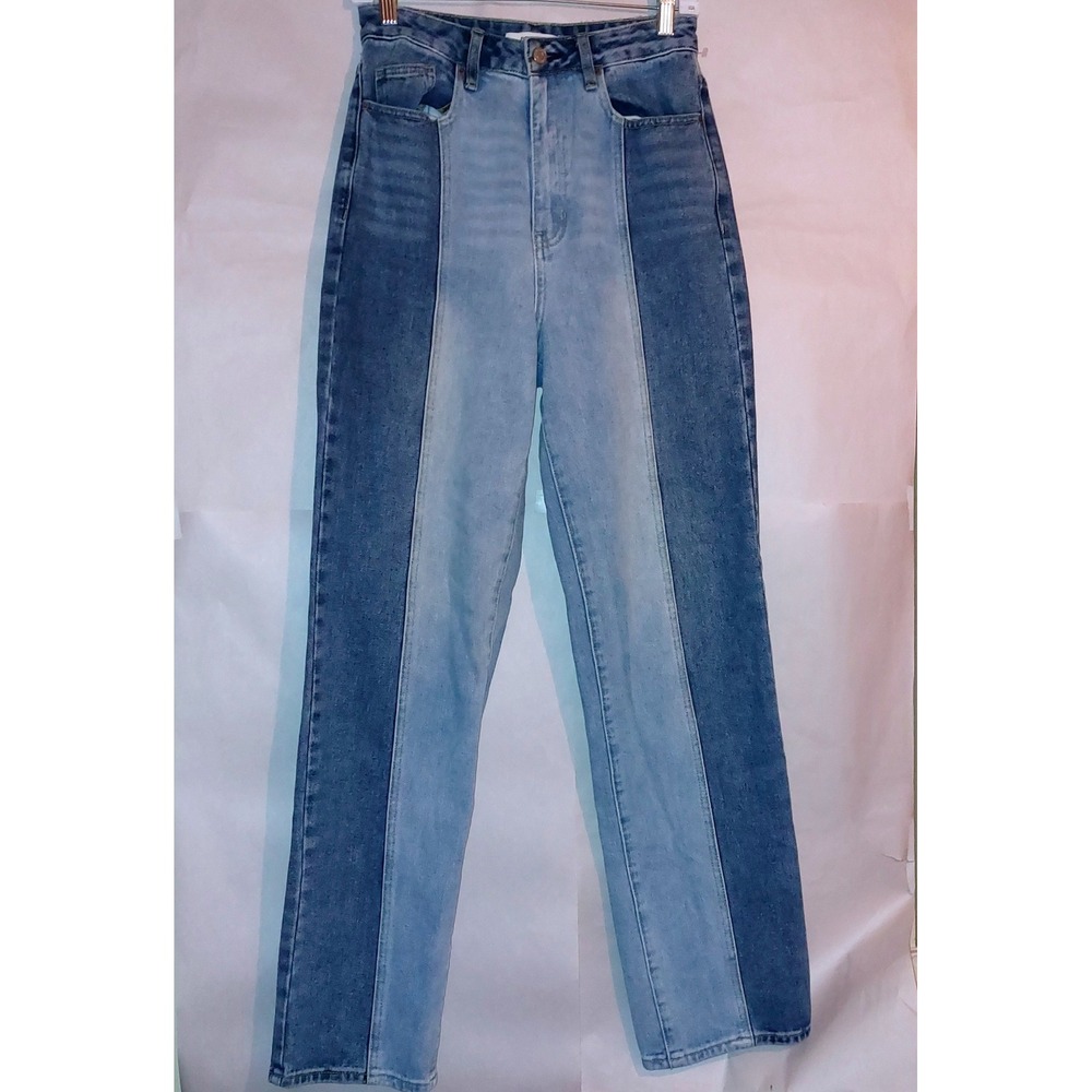 Pacsun Women's Eco Two-Tone '90s Baggy Boyfriend Jeans Sz 27 Light & Medium Wash - Picture 7 of 14